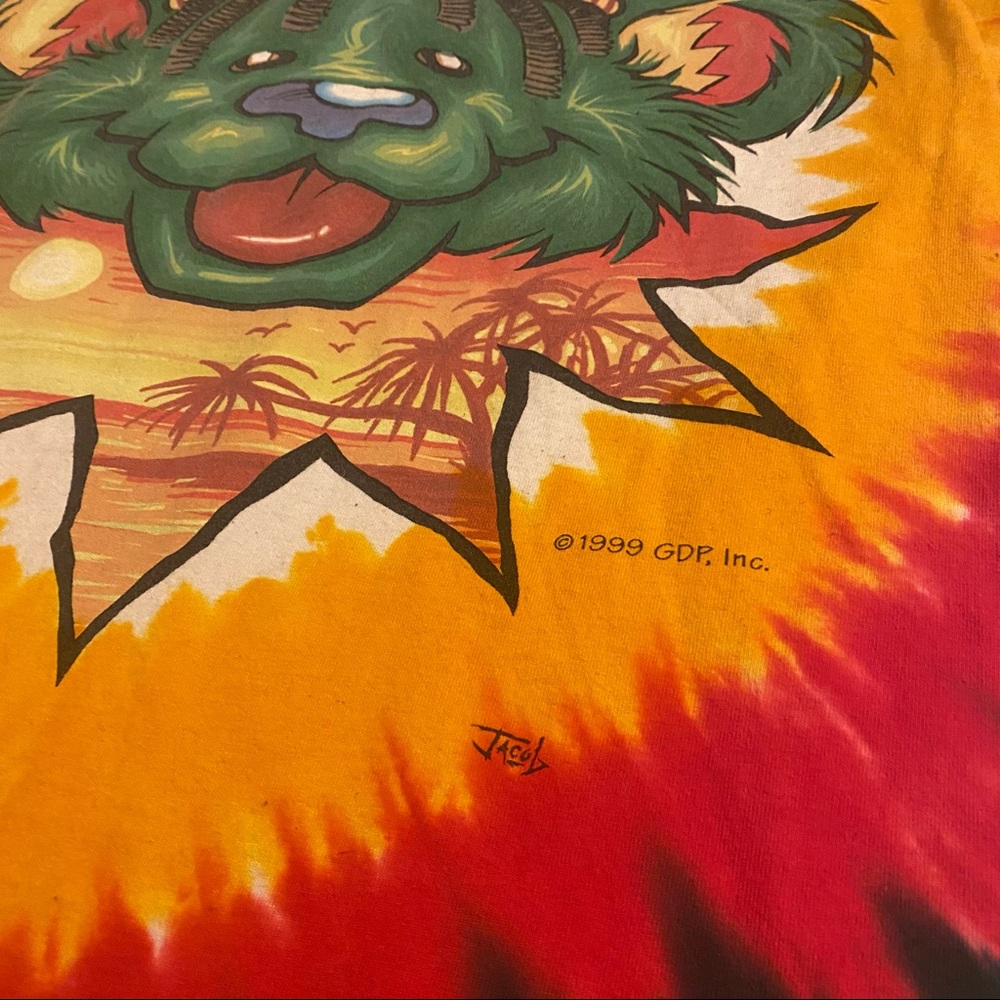 Vintage ‘99 Grateful Dead Rasta Bear Shirt - Picture 4 of 10